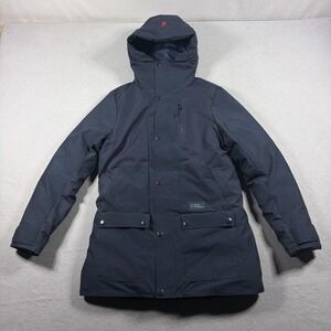 Askov Finlayson Winter Parka Women Small Insulated Hooded Blue Coat Gorpcore